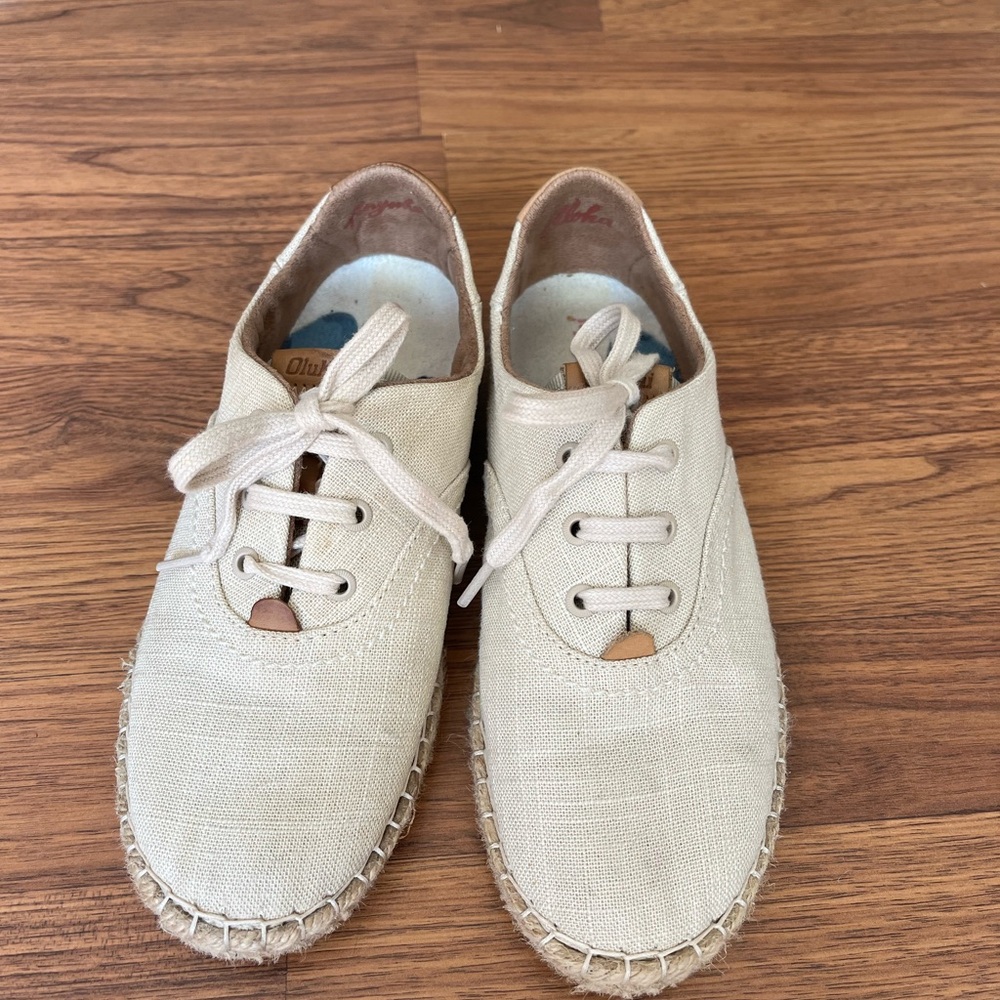 OluKai Tan Espadrille Shoes for Women
